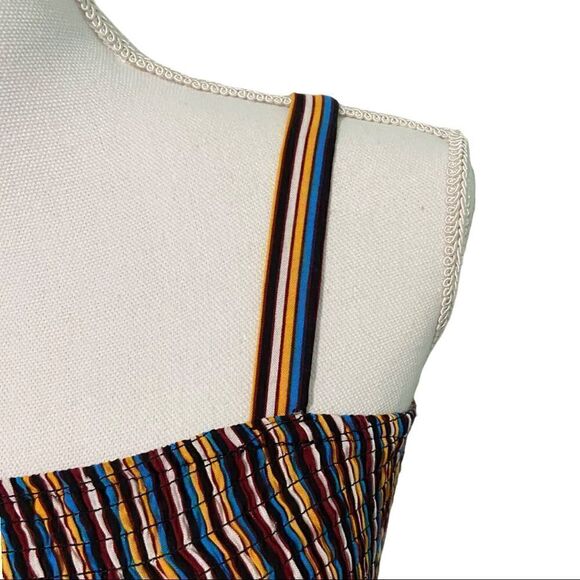 Band of Gypsies Multicolor Striped Side Slit Maxi Dress - Picture 3 of 14